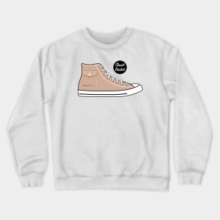 Shoe chuck pocket light brown Crewneck Sweatshirt